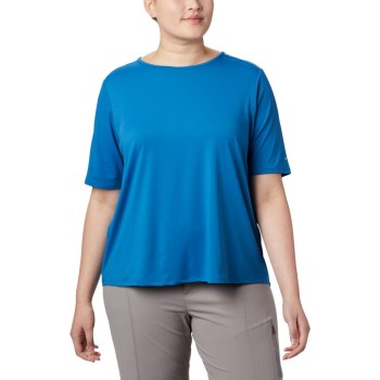 Columbia Chill River Short Sleeve Plus Size, Camiseta Azules Para Mujer | 539720-GNV